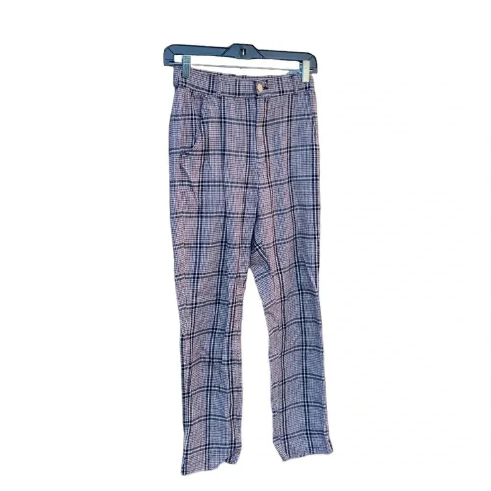 Hollister checkered pants size extra small
